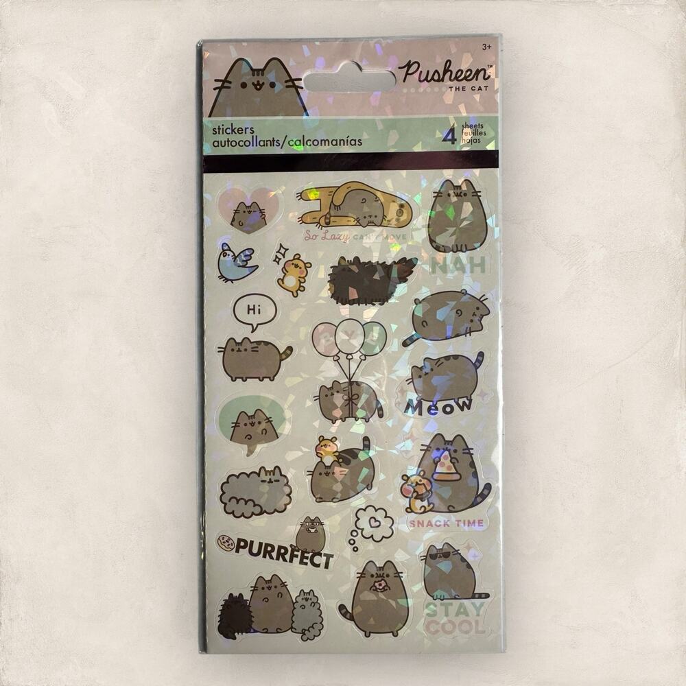Pusheen the Cat Sticker Pack Journaling Decorating 60 stickers stationary